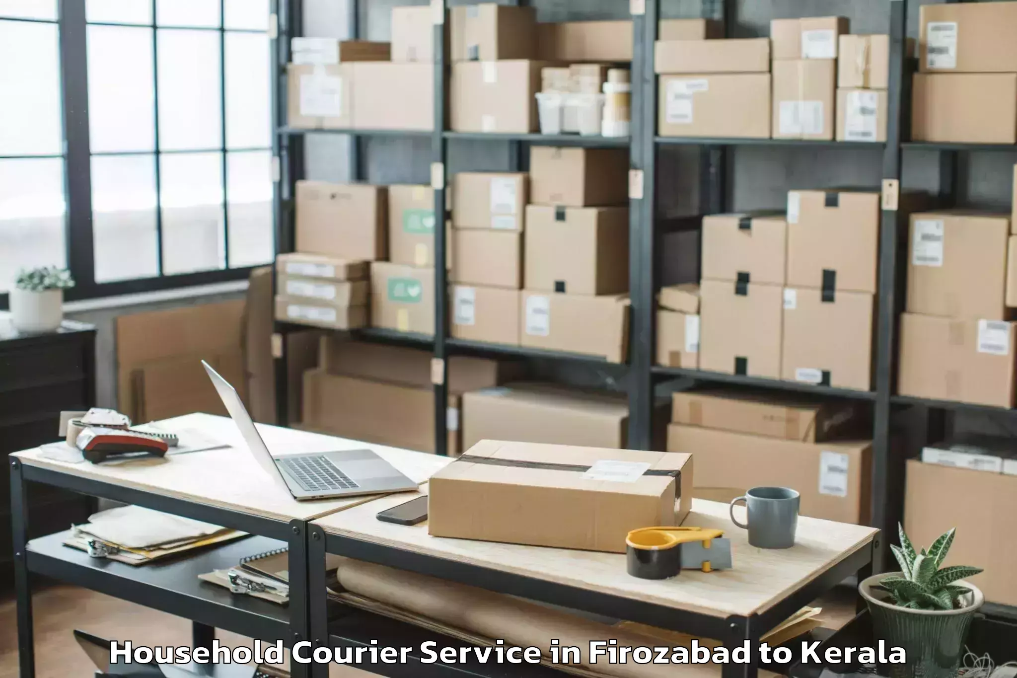 Trusted Firozabad to Karinkallathani Household Courier